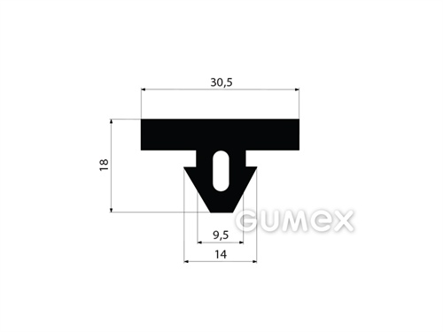 GUMOVÉ PROFILY TVARU "T" - EPDM